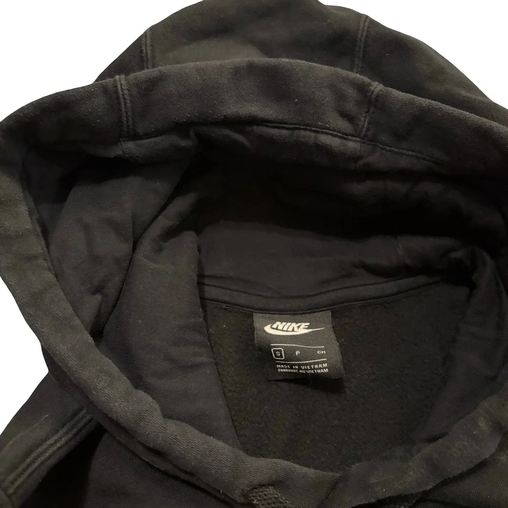 Nike Mens Black Sunburst Pinwheel Logo Graphic Pullover Hoodie Small